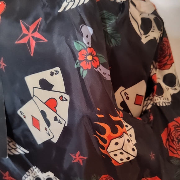 💔SOLD💔 Current Mood Born Sinner Moto Jacket - Red - Size S - Picture 10 of 13